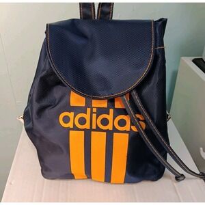 Adidas Mini Backpack Drawstring Flap Over W/Magnetic‎ Closure Adjustable Straps
